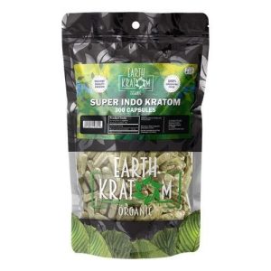 Earth Kratom 300ct Capsules Super Indo