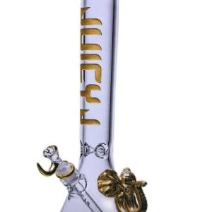 Juicy Jay Gold Elephant Beaker W/ Gold Plated Logo
