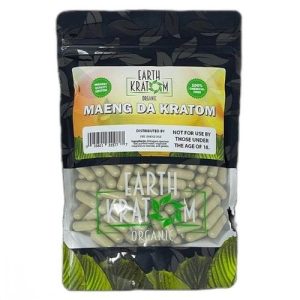 Earth Kratom 500ct Capsules Maeng Da