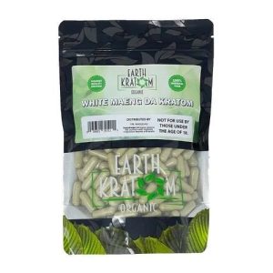 Earth Kratom 500ct Capsules White Maeng Da