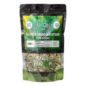 Earth Kratom 1500ct Capsules Super Indo