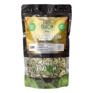 Earth Kratom 1500ct Capsules Bali