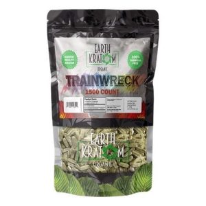 Earth Kratom 1500ct Capsules Trainwreck