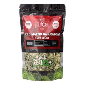 Earth Kratom 1500ct Capsules Red Maeng Da
