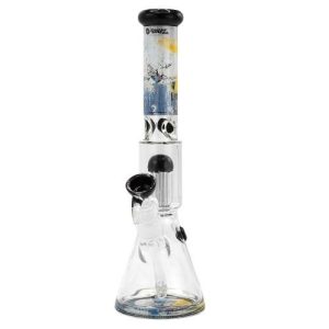 G-Rollz Banksy's Bulletproof Dove 8-Arm Percolator Beaker Yellow