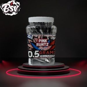 0.5g THC-A Flower 50ct Jar Pink Runtz