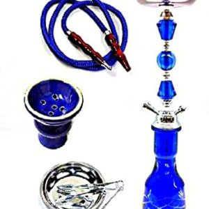 Zebra Crystal 2 Hose Hookah 28"