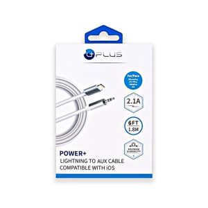 Uplus Power+ Lightning To Aux Cable 6FT