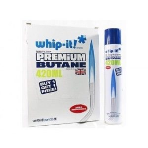 Whip It Premium Butane 420ml 12pk