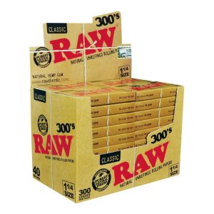 Raw Classic 300's 1 1/4 Size 40 Packs Per Box