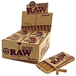 RAW Pre-rolled Perfecto Cone Tips 20PK
