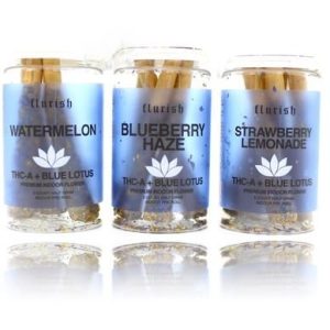Flurish Supreme Blue Lotus Blend THC-A 5ct Strawberry Lemonade