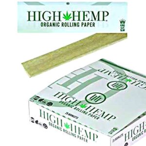 High Hemp King Size Organic Rolling Paper 25 Booklets