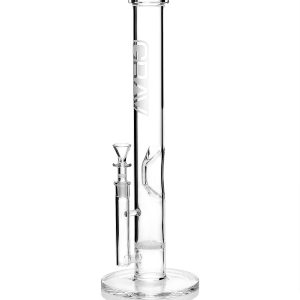 Grav Large Straight Base W/Disc Water Pipe