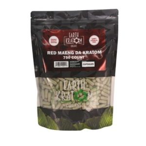 Earth Kratom 750ct Capsules Red Maeng Da