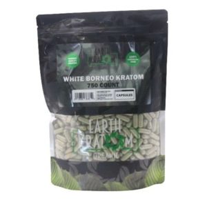 Earth Kratom 750ct Capsules White Borneo