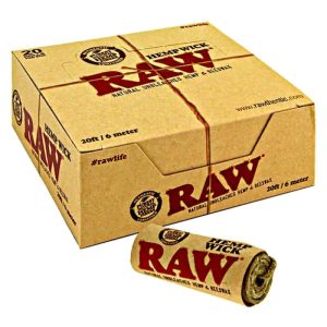Raw Hemp Wick 20 Feet/ 6 Meter 20 Rolls Per Box