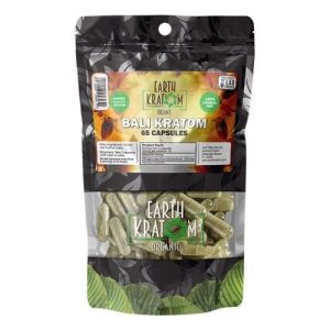 Earth Kratom 65ct Capsules Bali