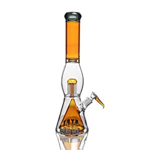 SF58 Yellow SYFY Beaker In Built Dual Beaker Bong