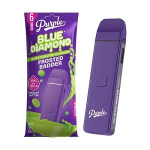 Purple Blue Diamond Lotus+THC-A 6g Disposable Frosted Badder