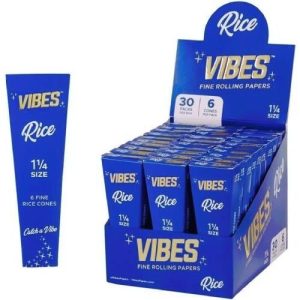 Vibes 1 1/4 Rice cones 30 Packs 6 Cones Per Pack