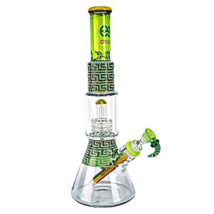 Cheech CHE-055 15 Inch Beaker Green Matrix Perc