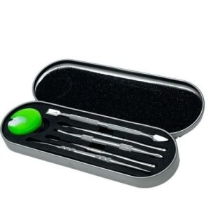 Dabber Set 5pk Metal With Silicone Container