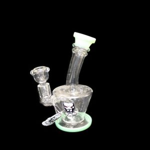 Pitbull Water Pipe 7inch Bottom Perk Jade,Bk,B
