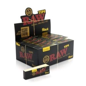 Raw Original Black Tips 50ct Display