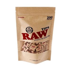 Raw Pre Roll Tips 200 Count Bag