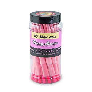 Blazy Susan Pink 50 Pack 98MM Cones