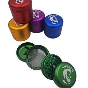 Hipster Aluminum Grinder 50mm 4 Part Plain Design