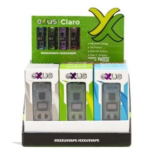 Exxus Claro Cartridge Vaporizer 12pk Display