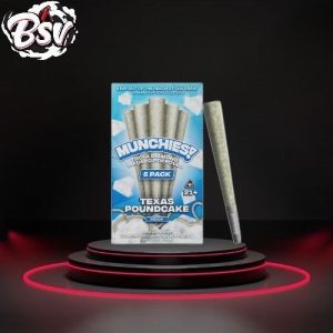 Munchies THC-A Pre-Rolls 5pk Texas Pound Cake