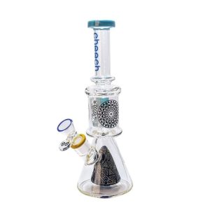 Cheech CHE-147 Double Perc Beaker Sacred Sand Blasted