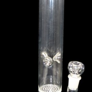 Water Pipe 18inch Straight Tube Triple Honey Comb B,GR,Wh