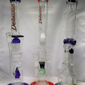 Delusional WaterPipe 20inch Mixed Perks & Colors