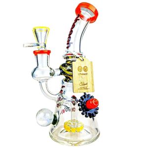 Cheech CHE-087 10 Inch Bend Neck Marble Water Pipe