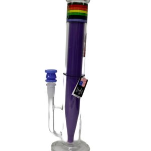 Water Pipe 15inch Straight Tube Inverted Glass Perk
