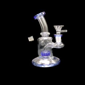 Basic 6inch Water Pipe W/Bottom Perk Bent Neck