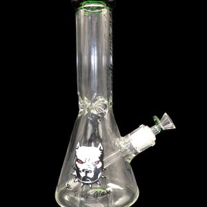 Pitbull Water Pipe 12inch Beaker Bottom Bk, B,Jade, Light B, Pk