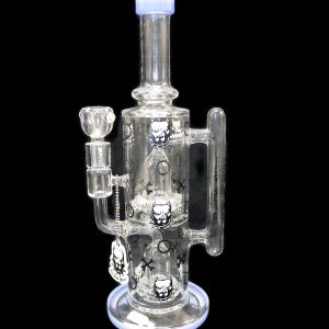 Pitbull Water Pipe 12inch LUXE Duel Shower Head Bk, Wh, Gr,B