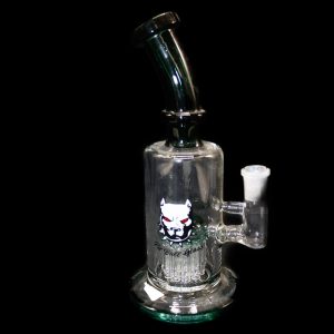 Pitbull Water Pipe 9inch Tree Perk Gr,B,Bk,Wh, Shadow Gr