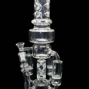 Water Pipe 20inch Re Cycler W/Triple Honey Comb And Wind Meal