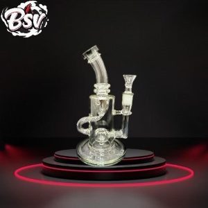 Water Pipe 8 Inch Recycler Bent Neck With Perc
