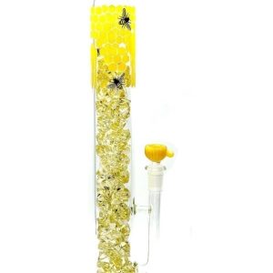 Water Pipe 12 Inch Diamond Filled Straight Tube