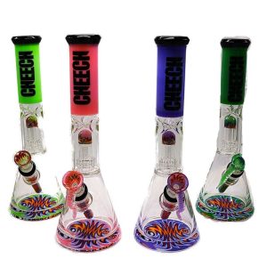 Cheech CA-55 12" Super Thick Retro Tube W/ Ice Catcher Perc