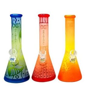 OG-500E OG Sandblasted Multi Color Water Pipe