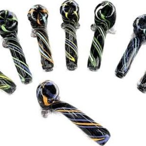 Swirl Color Hand Pipe Stand up Sherlock Design