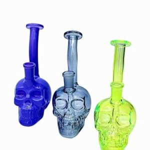 Neon Skull Water Pipe